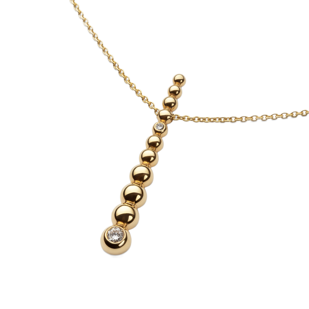 Ava Kette, recyceltes Gold & Labordiamant