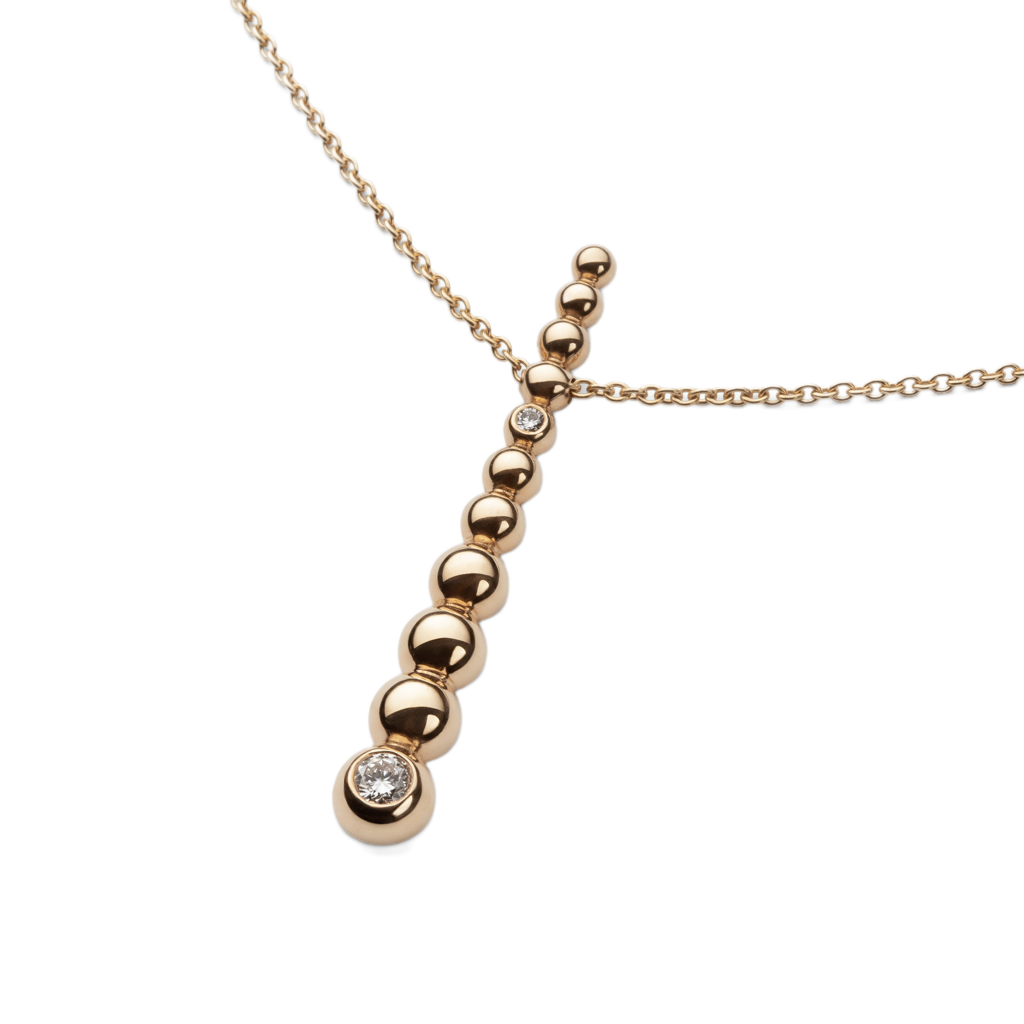 Ava Kette, recyceltes Gold & Labordiamant