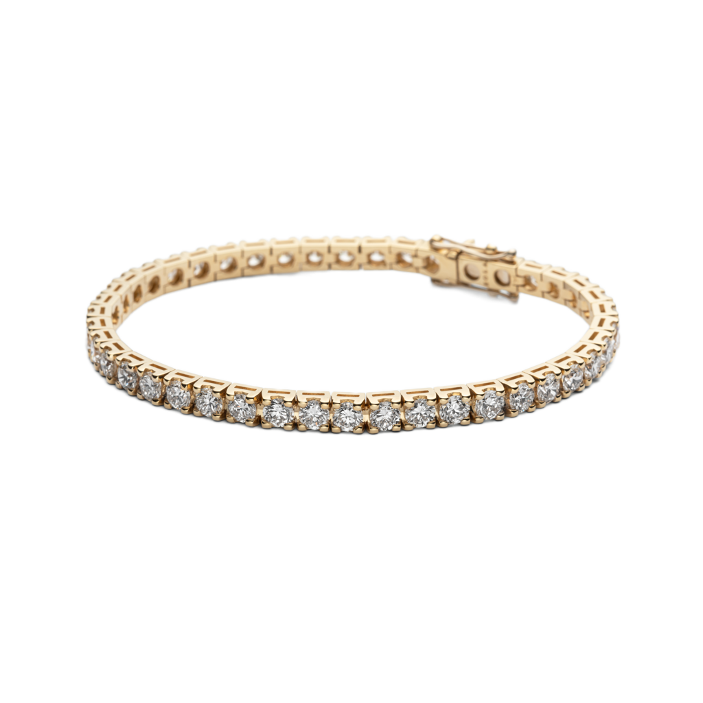 Billie Tennisarmband, recyceltes Gold & Labordiamant