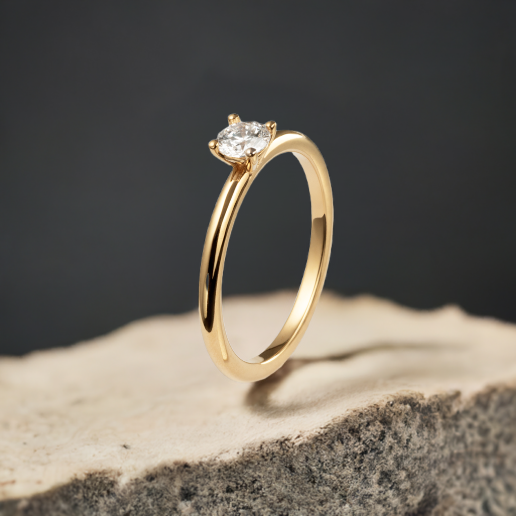 Bella Ring, Recyceltes Gold & Labordiamant