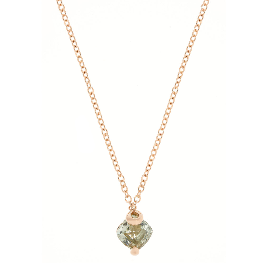 Grimaldo Centoundici Kette (11-PE06PA-01) aus Roségold mit Prasiolith