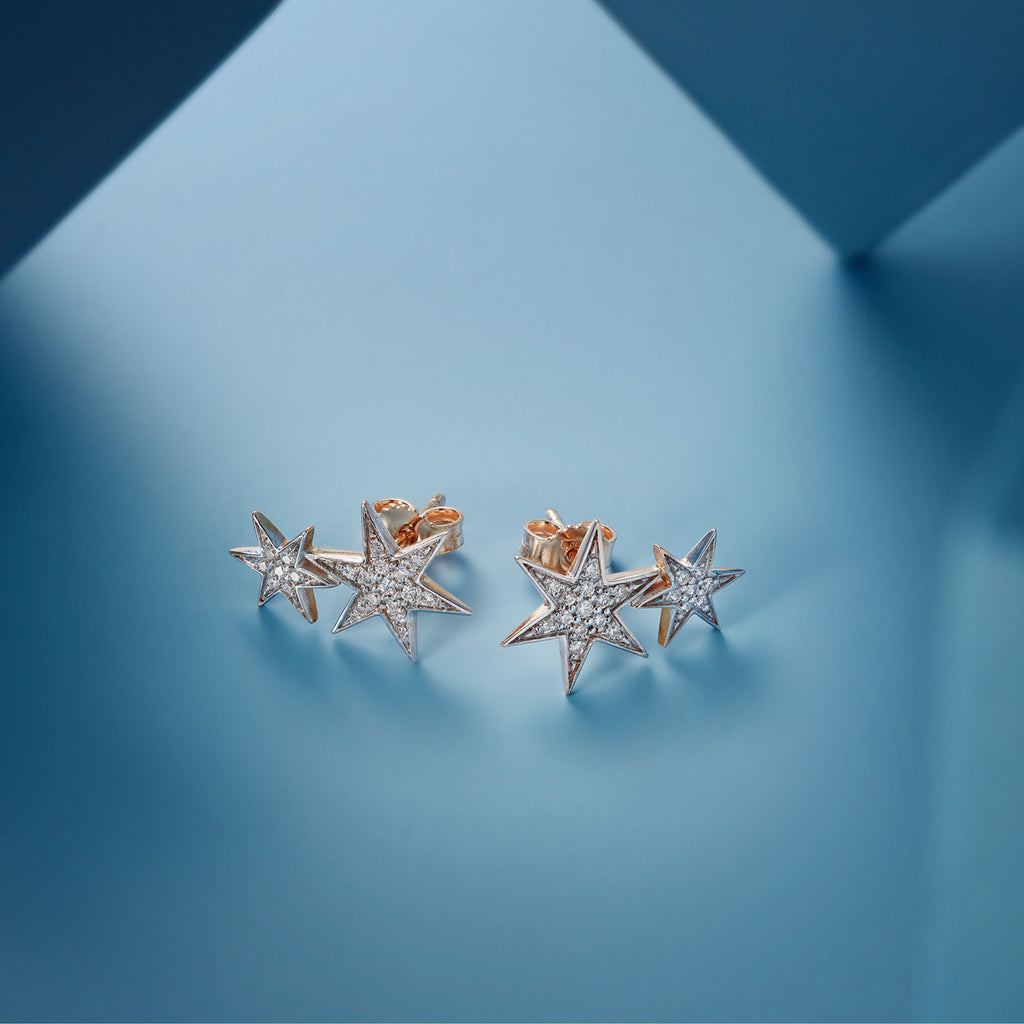 Grimaldo Luce Signature Ohrstecker (LS-EA01PW-01) aus Roségold mit Diamant