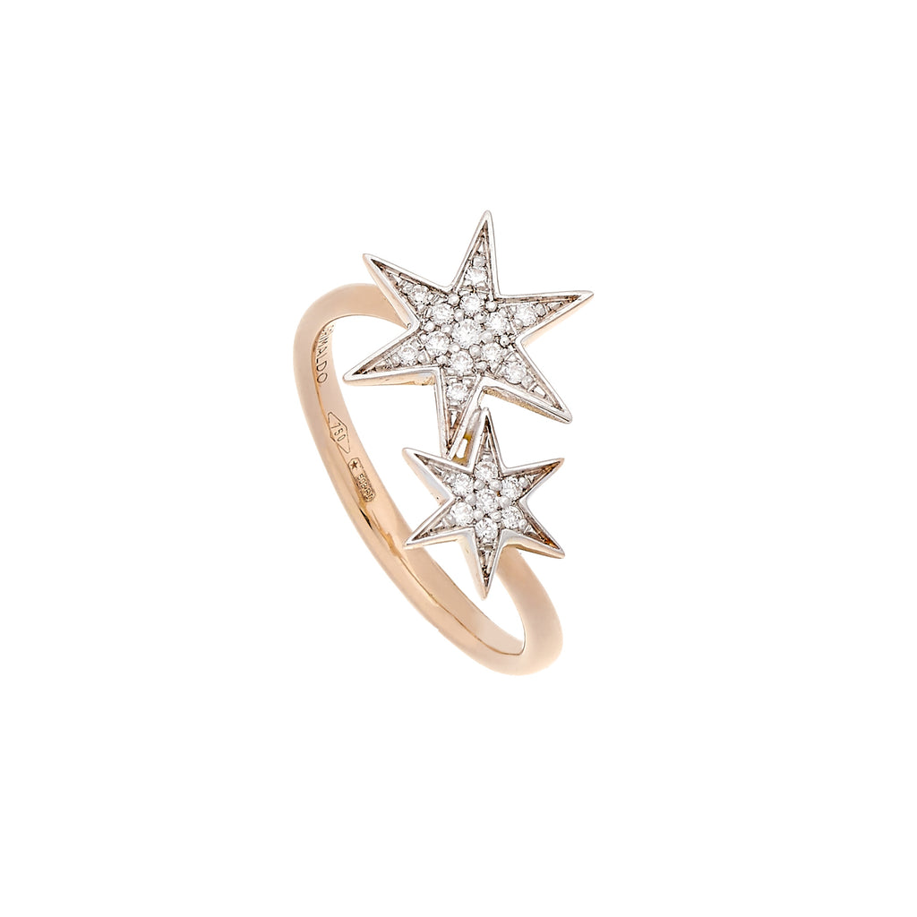 Grimaldo Luce Signature Ring (LS-RG01PW-01) aus Roségold mit Diamant