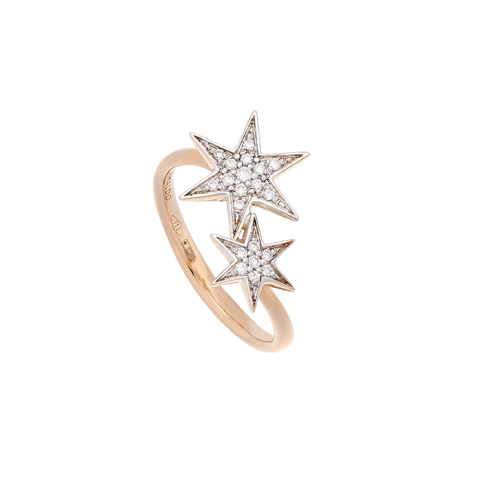 Grimaldo Luce Signature Ring (LS-RG01PW-01) aus Roségold mit Diamant