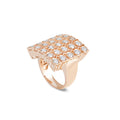 Grimaldo Palazzo Ring (PZ-RG01BD-01) aus Roségold mit Diamant