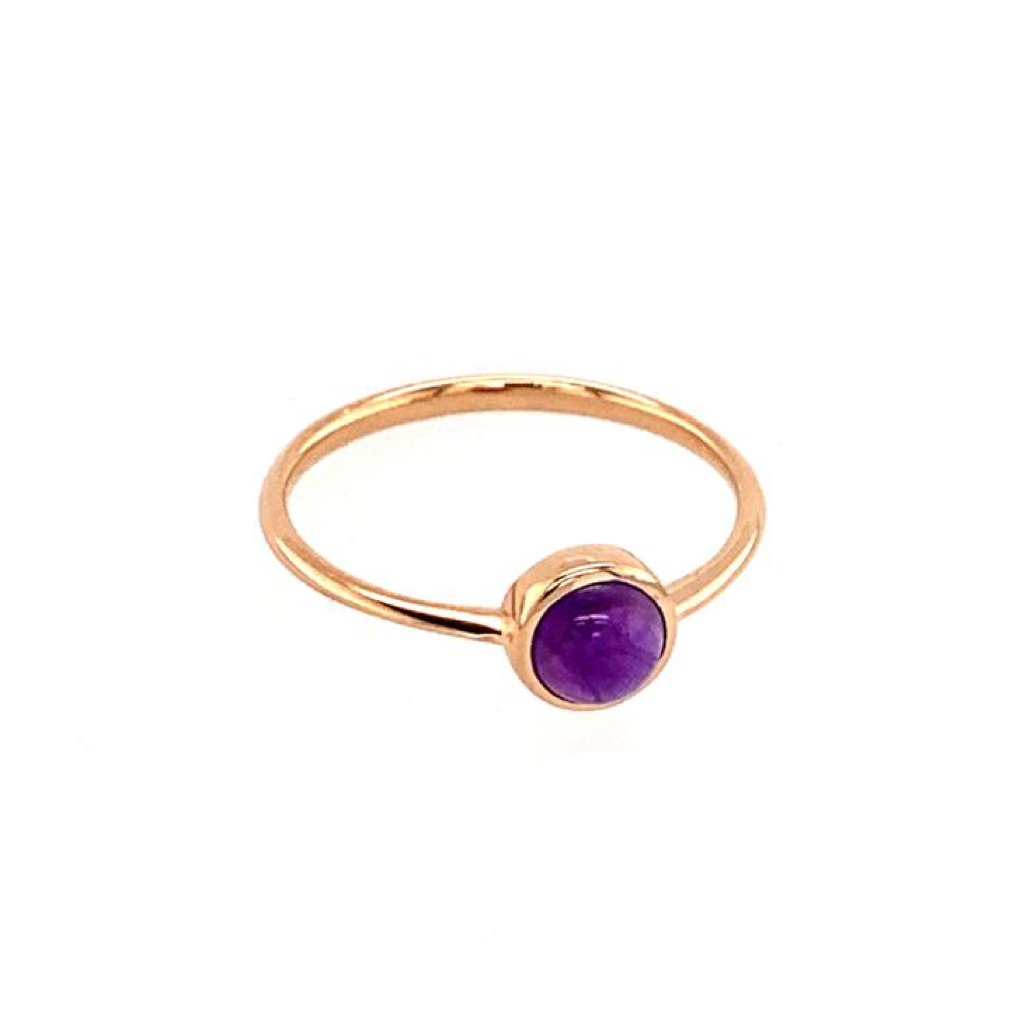 Grimaldo Princess Flò Ring (PR-RG05AM-01) aus Roségold mit Amethyst