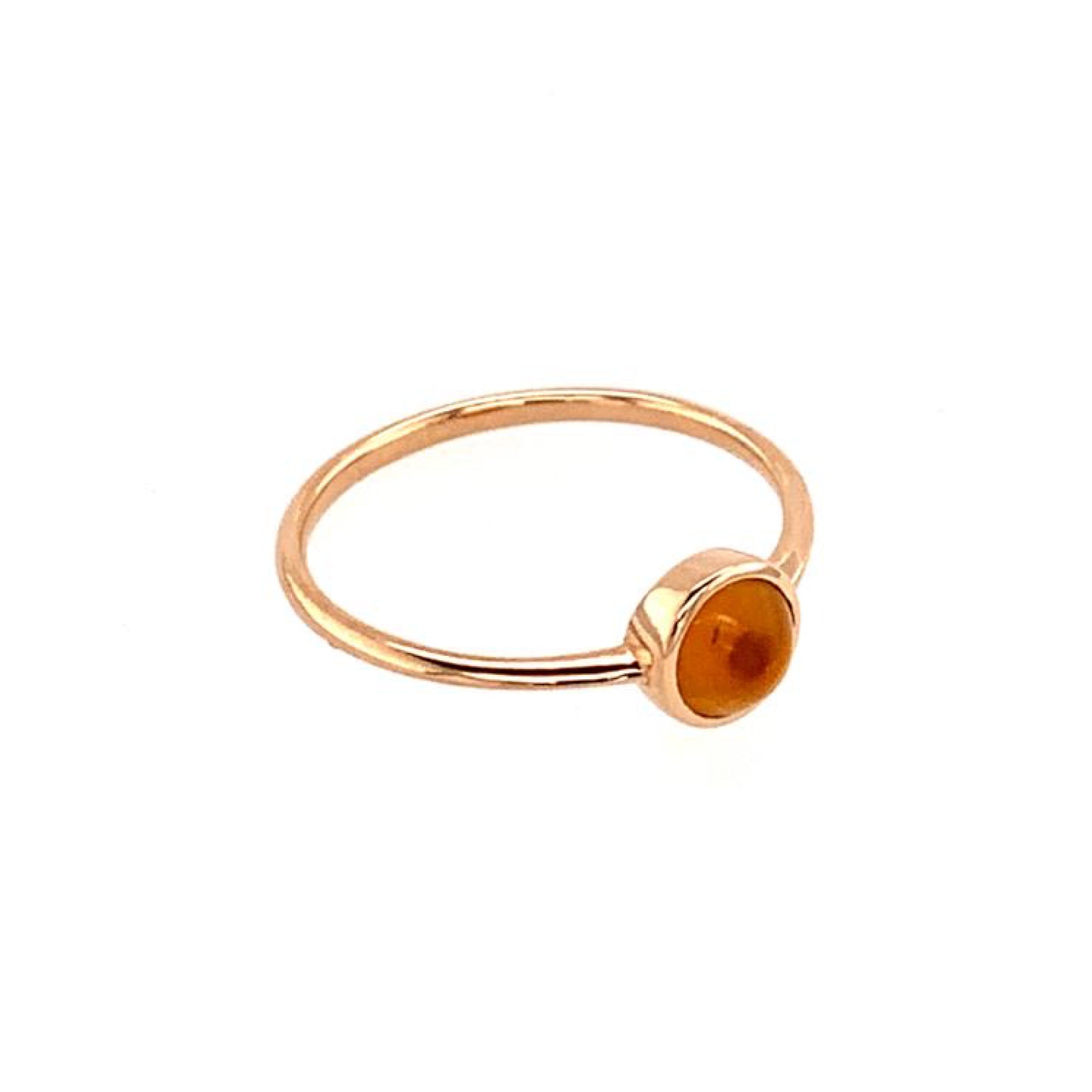 Grimaldo Princess Flò Ring (PR-RG05CT-01) aus Roségold mit Citrin