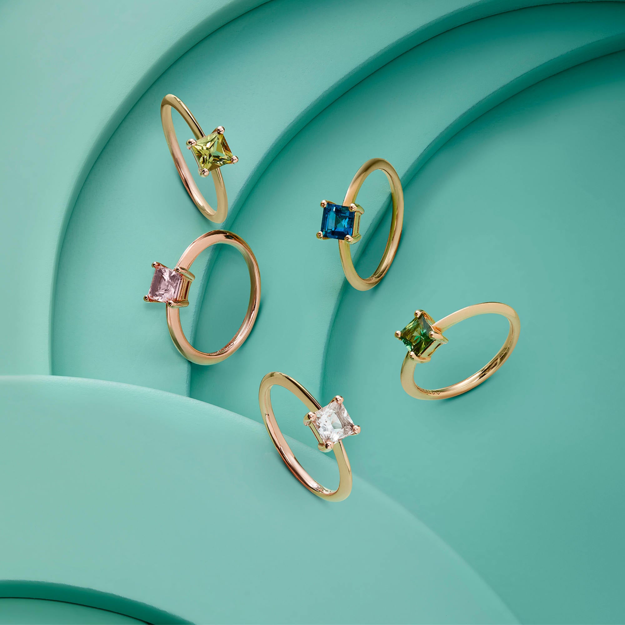 Grimaldo Princess Ring (PR-RG01TRG-01) aus Roségold mit Turmalin