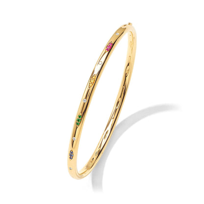 GYPSY Armspange Candy Pavé  medium , Gelbgold • Edelsteine von Tamara Comolli (BA-Gyp-CanP-17-yg)
