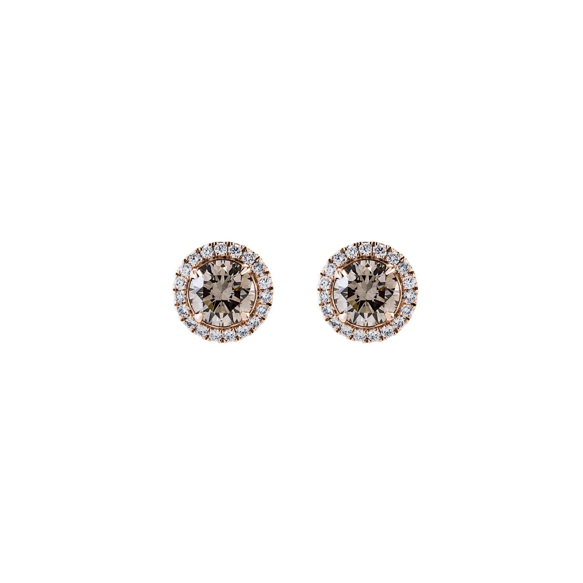 H. Krieger Fancy Colours Ohrstecker - 411.7105.10.4 (4) aus Roségold mit Diamant