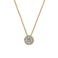 H. Krieger Halo Anhänger mit Kette - 111.0921.18.6 (6) aus Roségold mit Diamant