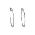 H. Krieger Hoops Creolen - 412.1075.39.7 (7) aus Weißgold mit Diamant