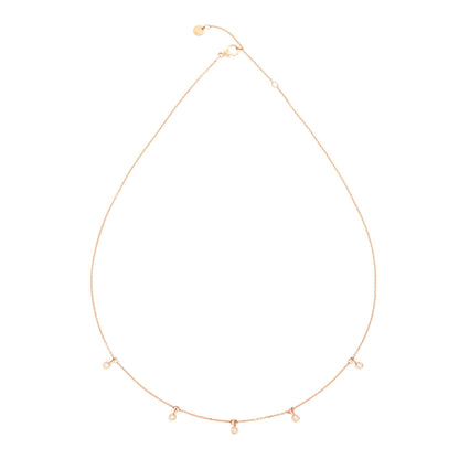 Halskette Essentials, Roségold • Diamant von DoDo (DCC2011-ESSEN-DB09R)
