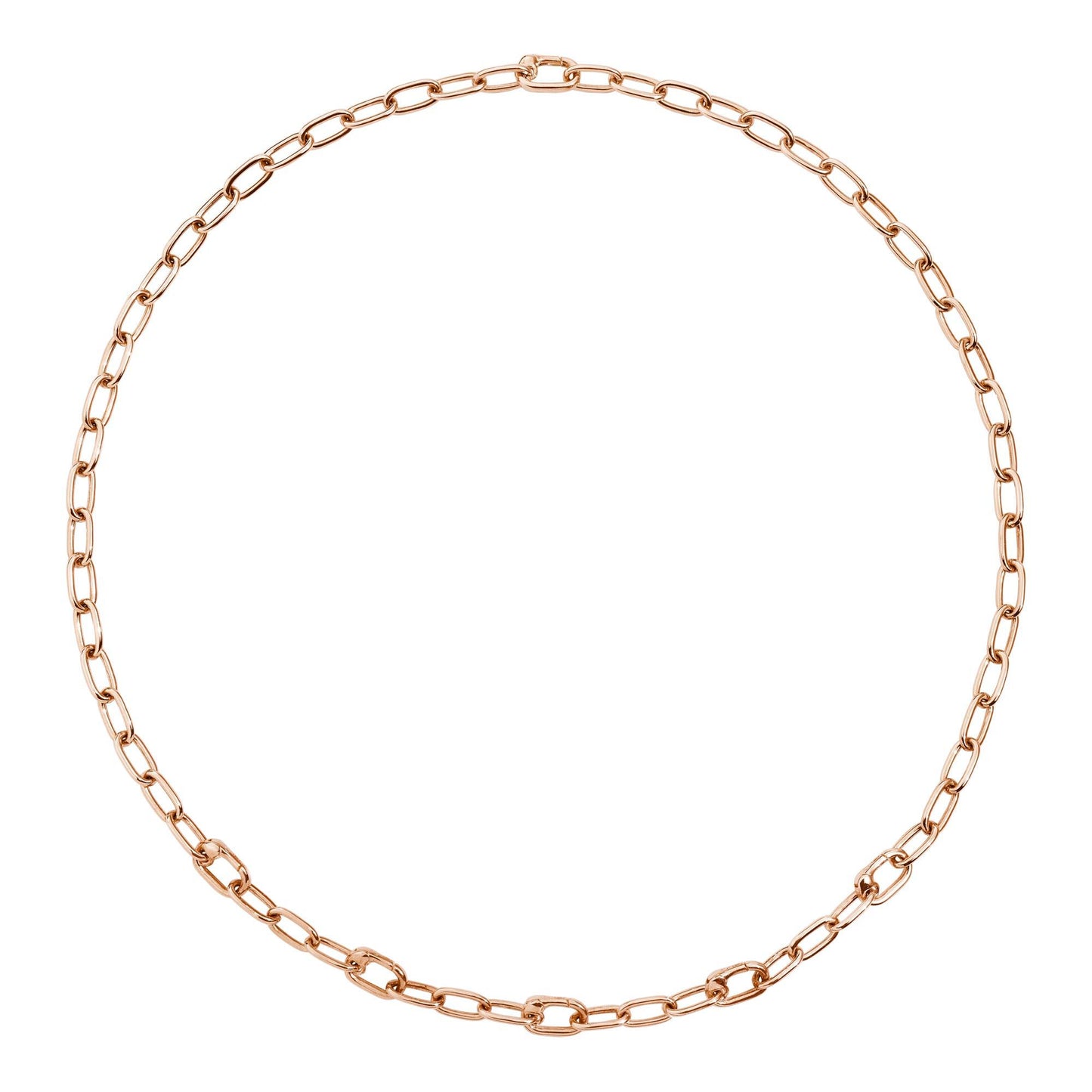 Halskette Essentials mit aufklappbaren Gliedern, Silber von DoDo (DCC1004-CHAIN-00RAG)