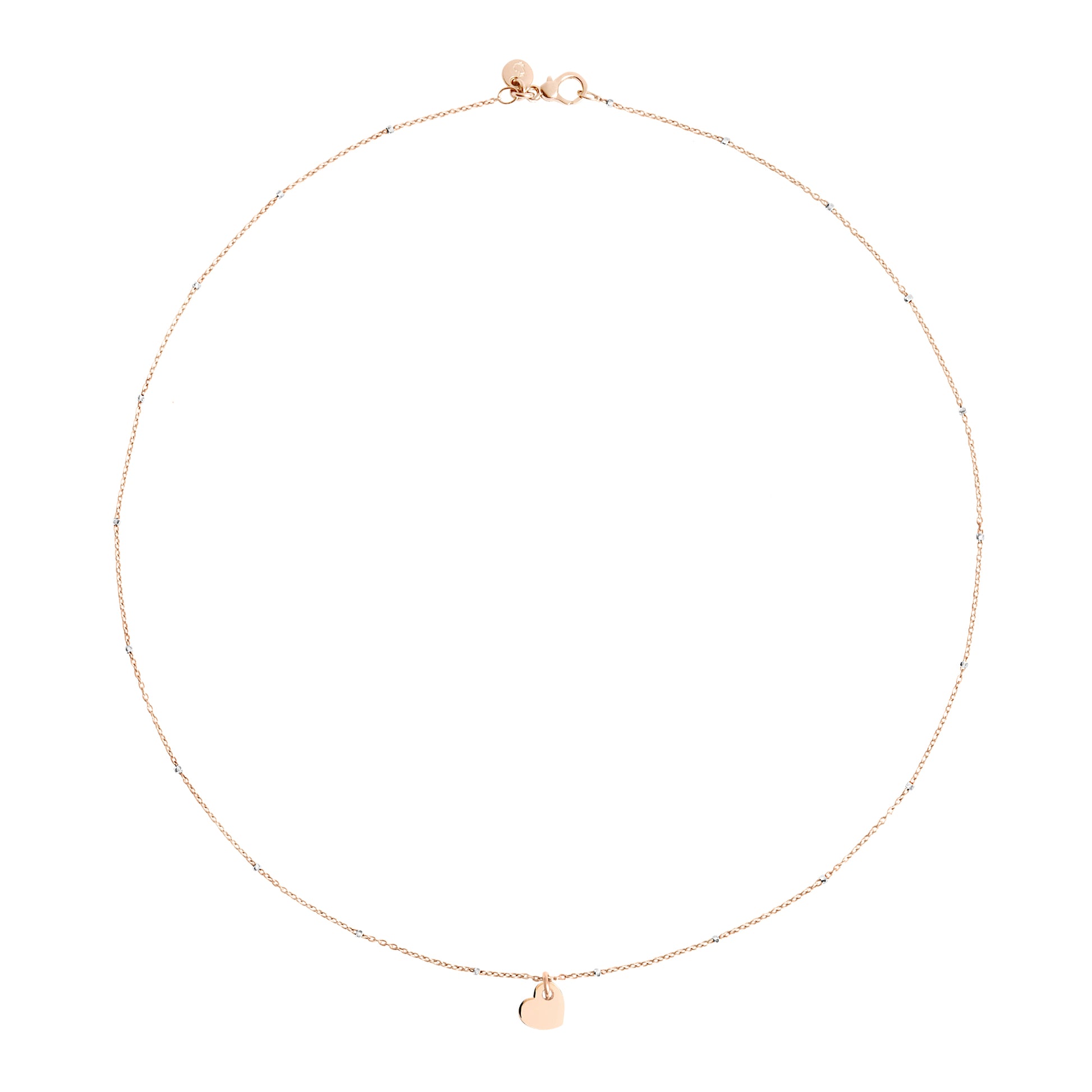 Halskette Mini-Herz, Bicolor-Gold von DoDo (DCC4003-HEART-0009R)