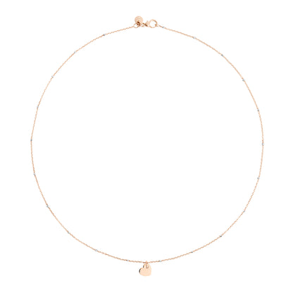Halskette Mini-Herz, Bicolor-Gold von DoDo (DCC4003-HEART-0009R)
