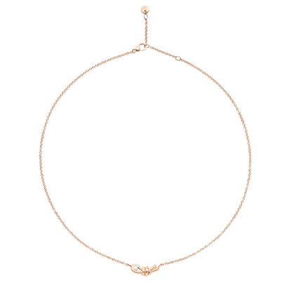Halskette Nodo, Roségold • Diamant von DoDo (DCC3003-KNOT0-DB09R)