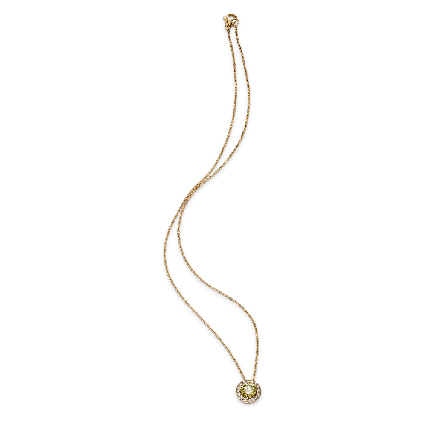 Hans D. Krieger Anhänger mit Hakskette - 111.0923.14.16 (16) aus Roségold mit Diamant