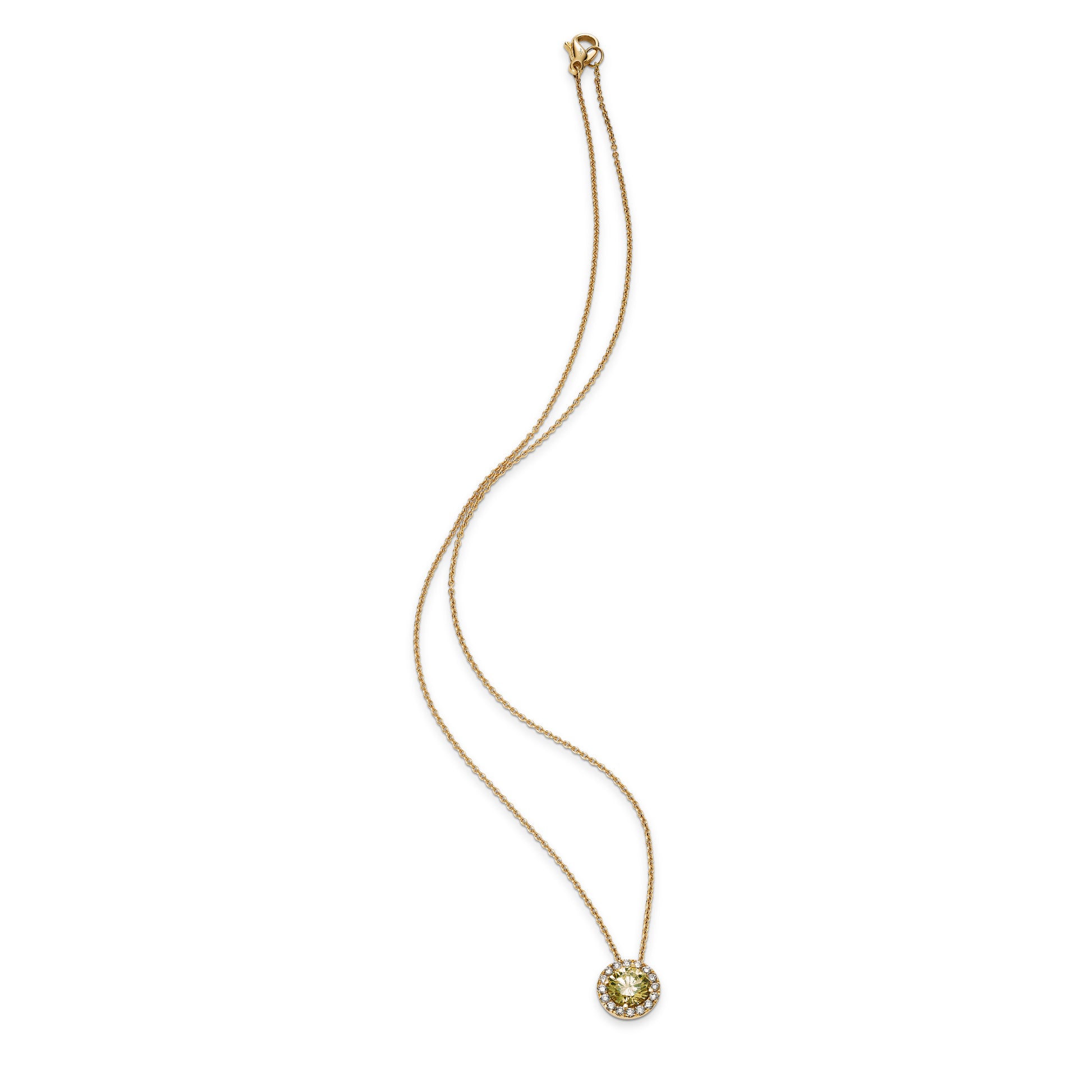 Hans D. Krieger Anhänger mit Hakskette - 111.0923.14.16 (16) aus Roségold mit Diamant