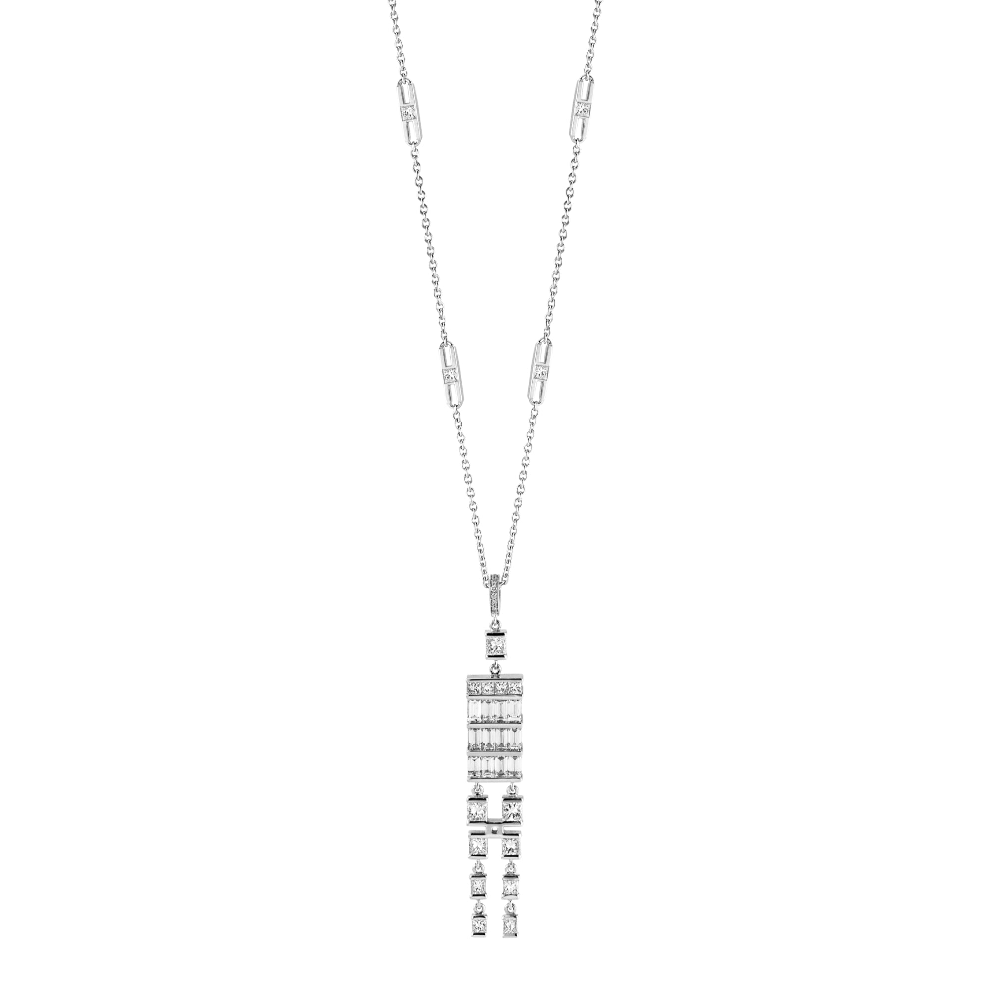 Hans D. Krieger Anhänger mit Kette - 112.5135.01.7 (7) aus Weißgold mit Diamant