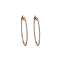 H. Krieger Creolen - 411.1061.25.3 (3) aus Roségold mit Diamant