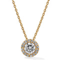 H. Krieger Halo Anhänger mit Kette - 111.0921.18.6 (6) aus Roségold mit Diamant