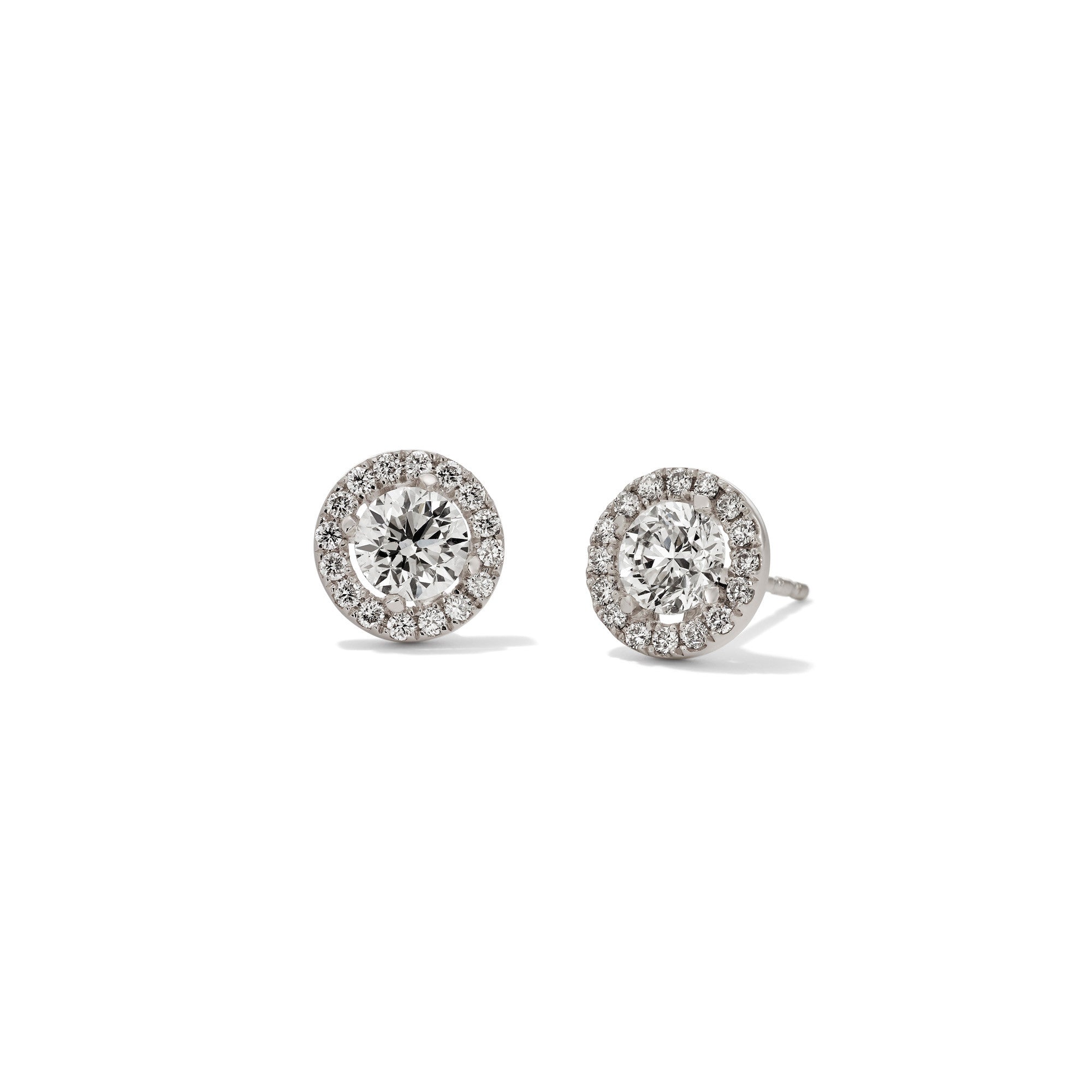 H. Krieger Halo Ohrstecker - 412.0920.44.1 (1) aus Weißgold mit Diamant