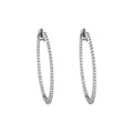 H. Krieger Hoops Creolen - 412.1075.39.7 (7) aus Weißgold mit Diamant