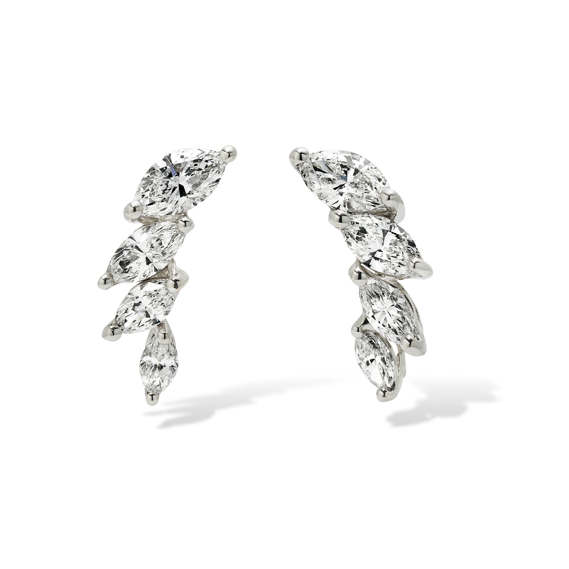 Hans D. Krieger Ohrstecker - 412.1611.77.9 (9) aus Weißgold mit Diamant