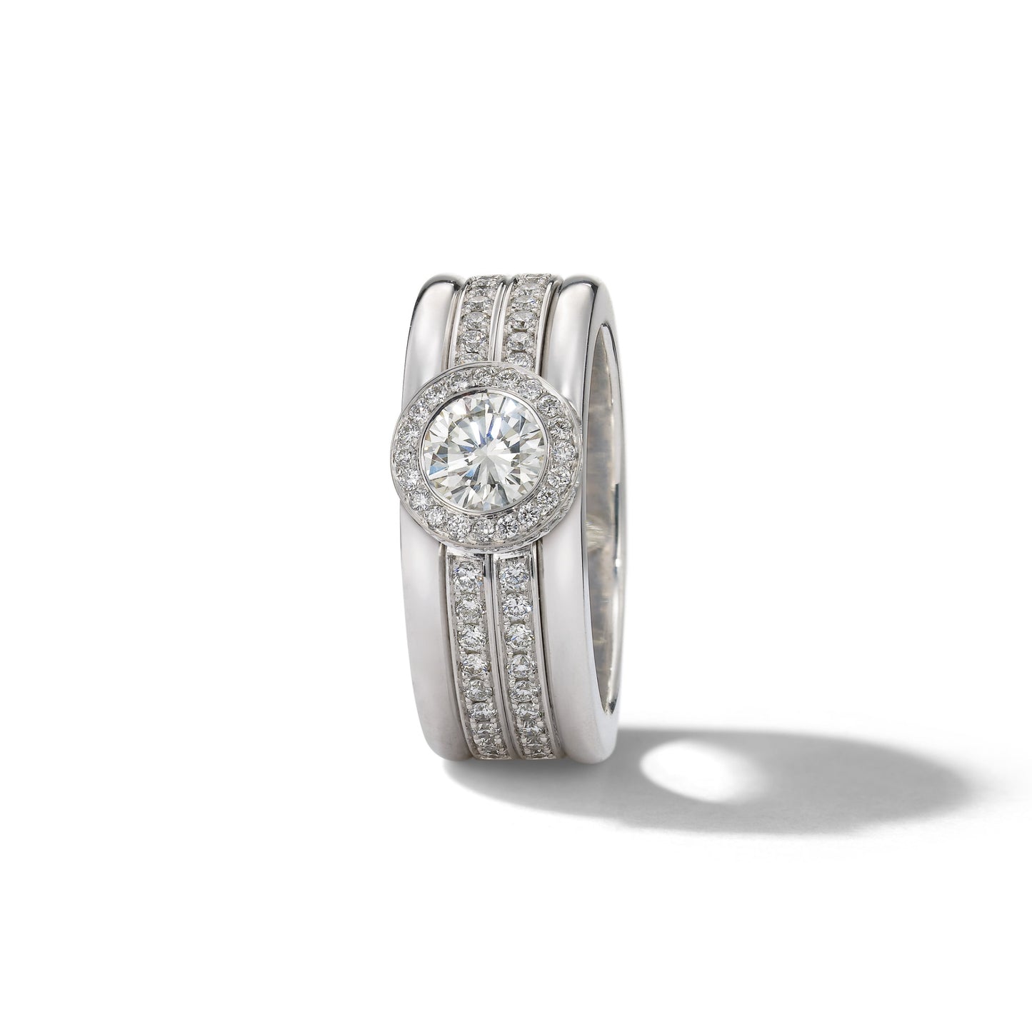 Hans D. Krieger Ring - 312.6955.14.0 (0) aus Weißgold mit Diamant