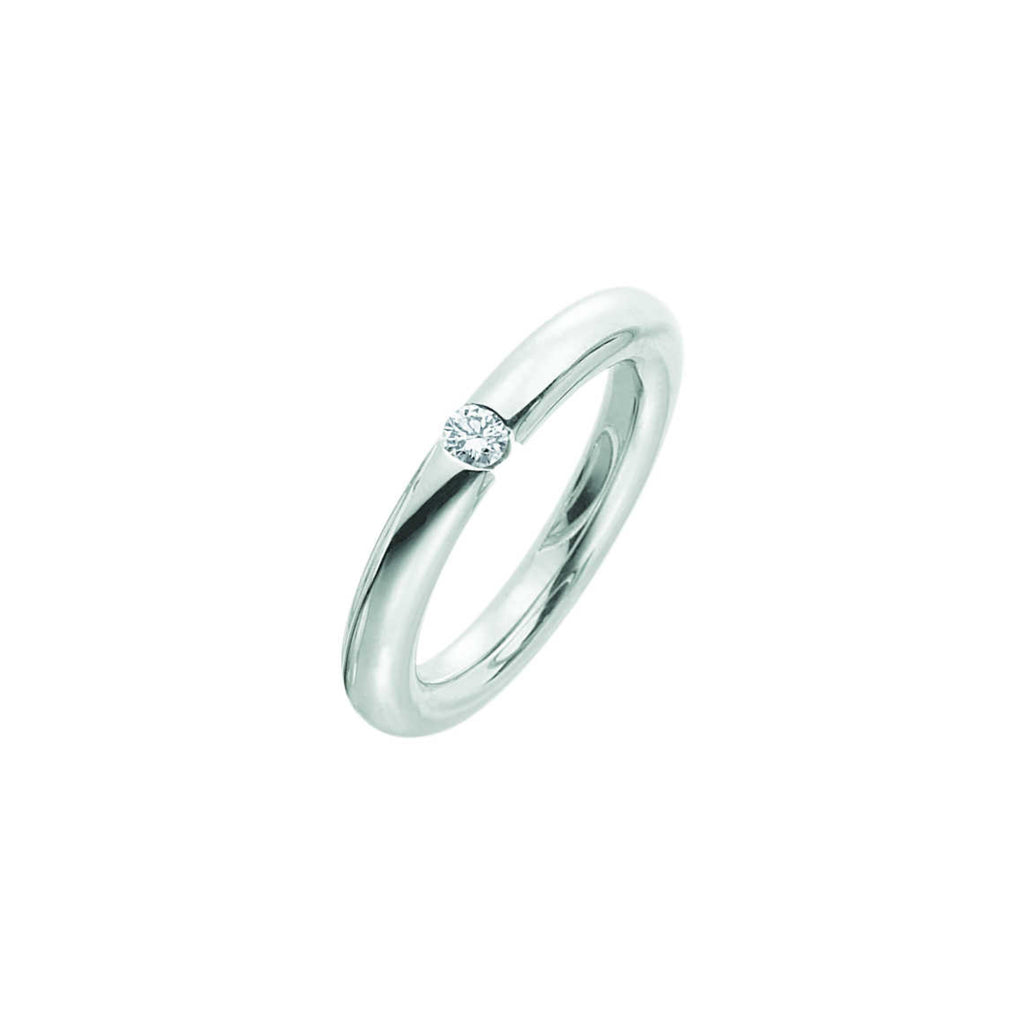 Heinz Mayer Solitairring 0.25 ct. (E1682) aus Weißgold mit Diamant