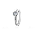 Heinz Mayer Solitairring 0.25 ct. (E3077-78I) aus Weißgold mit Diamant