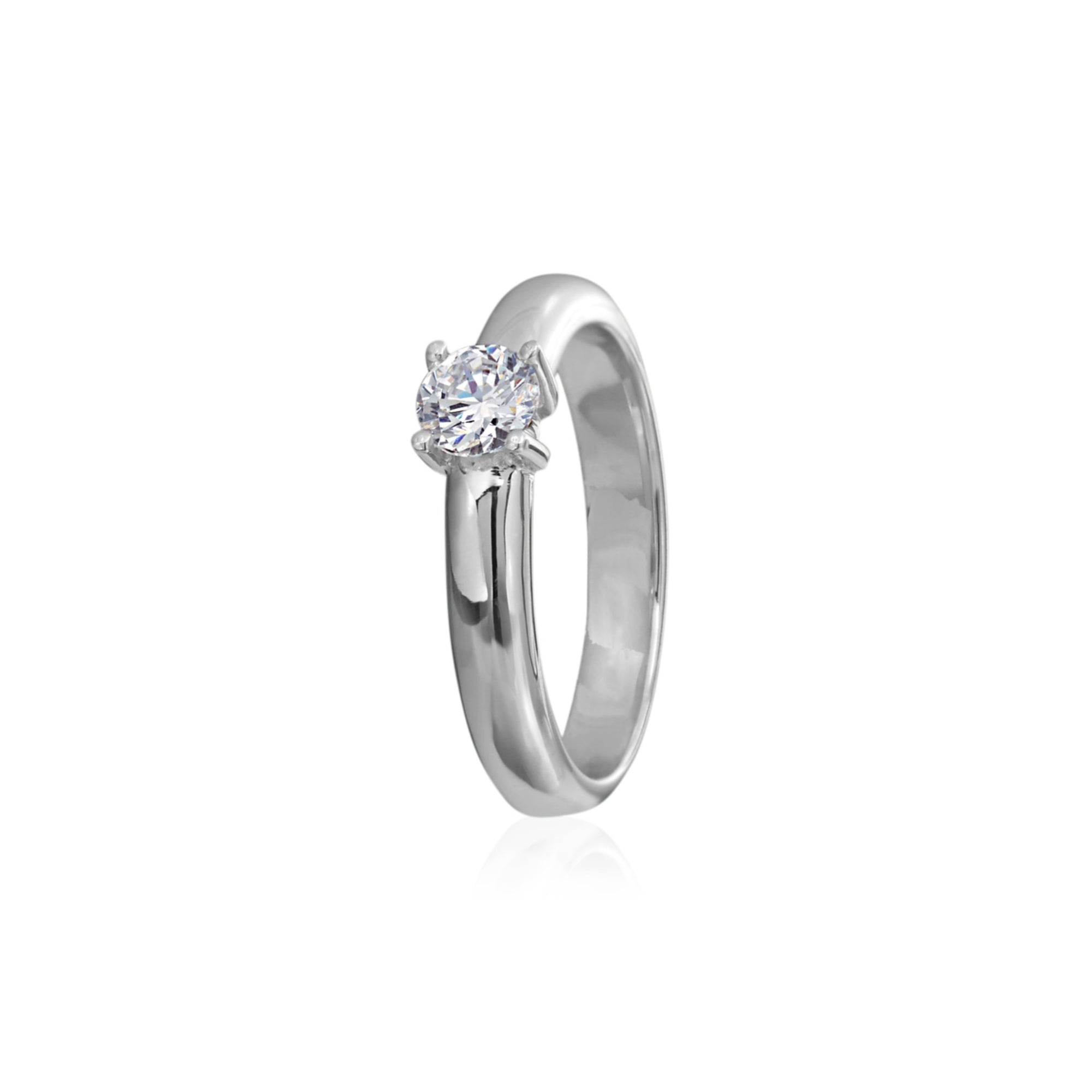 Heinz Mayer Solitairring 0.50 ct. (E3089) aus Weißgold mit Diamant