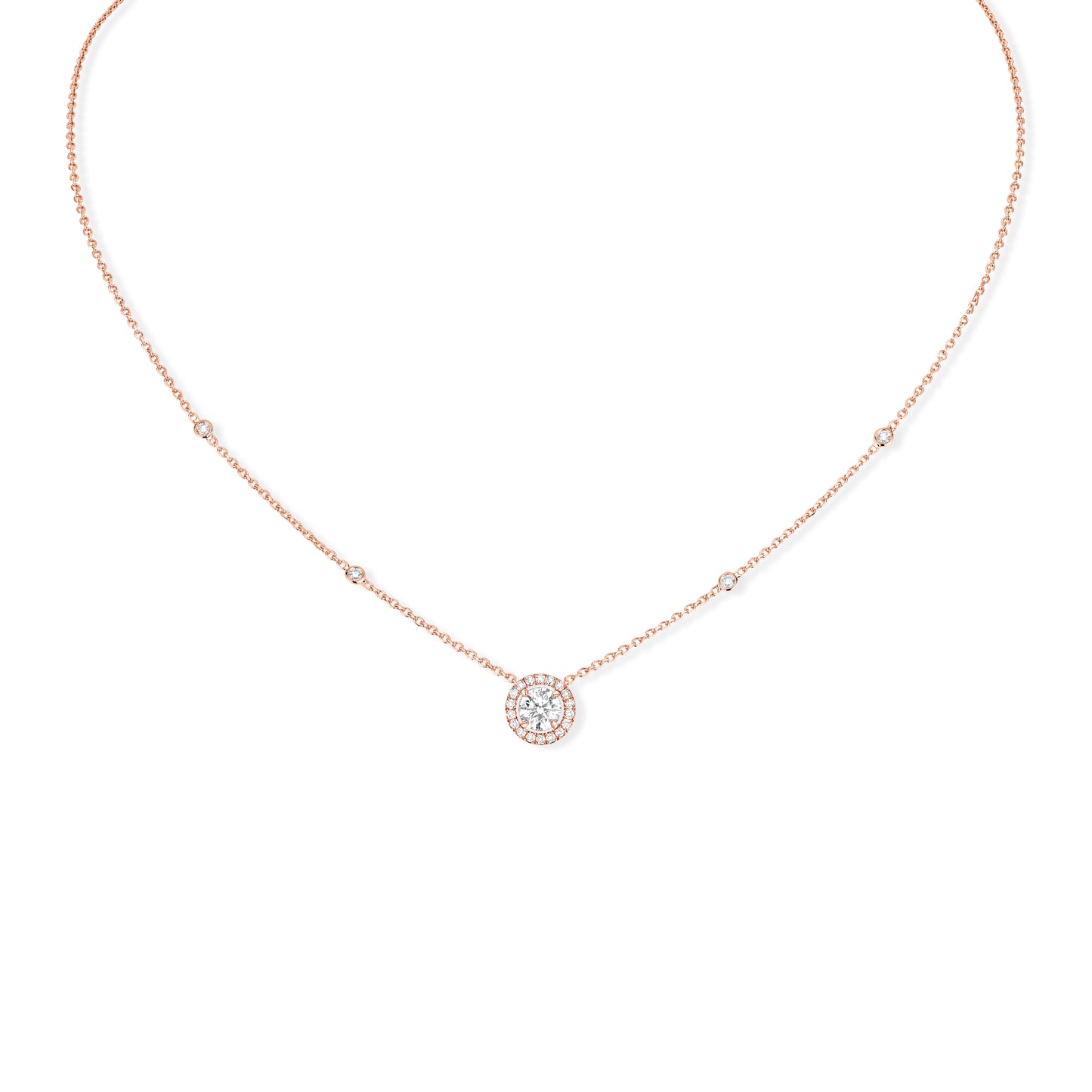 Joy XS Halskette, Roségold • Diamant von Messika (04281-PG)