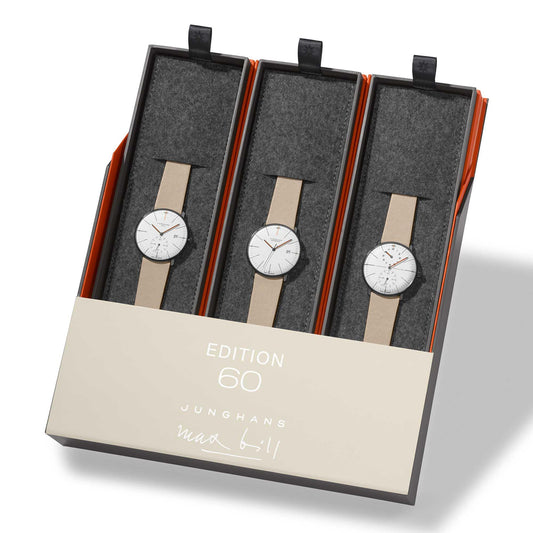 Junghans - Max Bill Edition Set 60, Leder • Quarz von Junghans (27/4109.00)