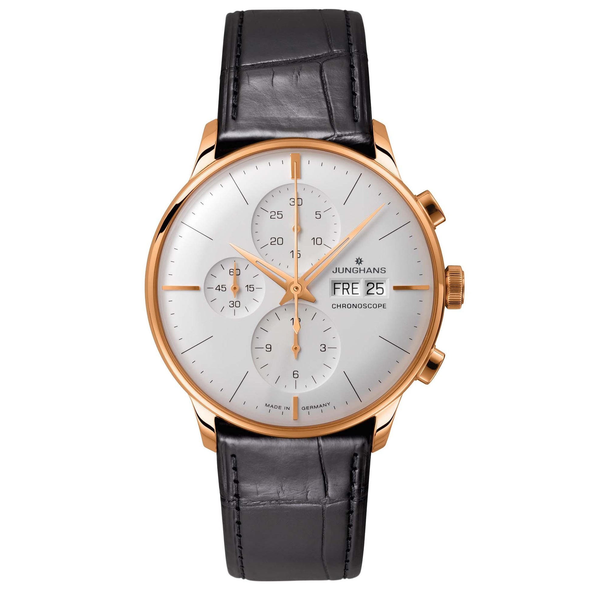 Junghans - Meister Chronoscope, Leder von Junghans (027/7323.00)