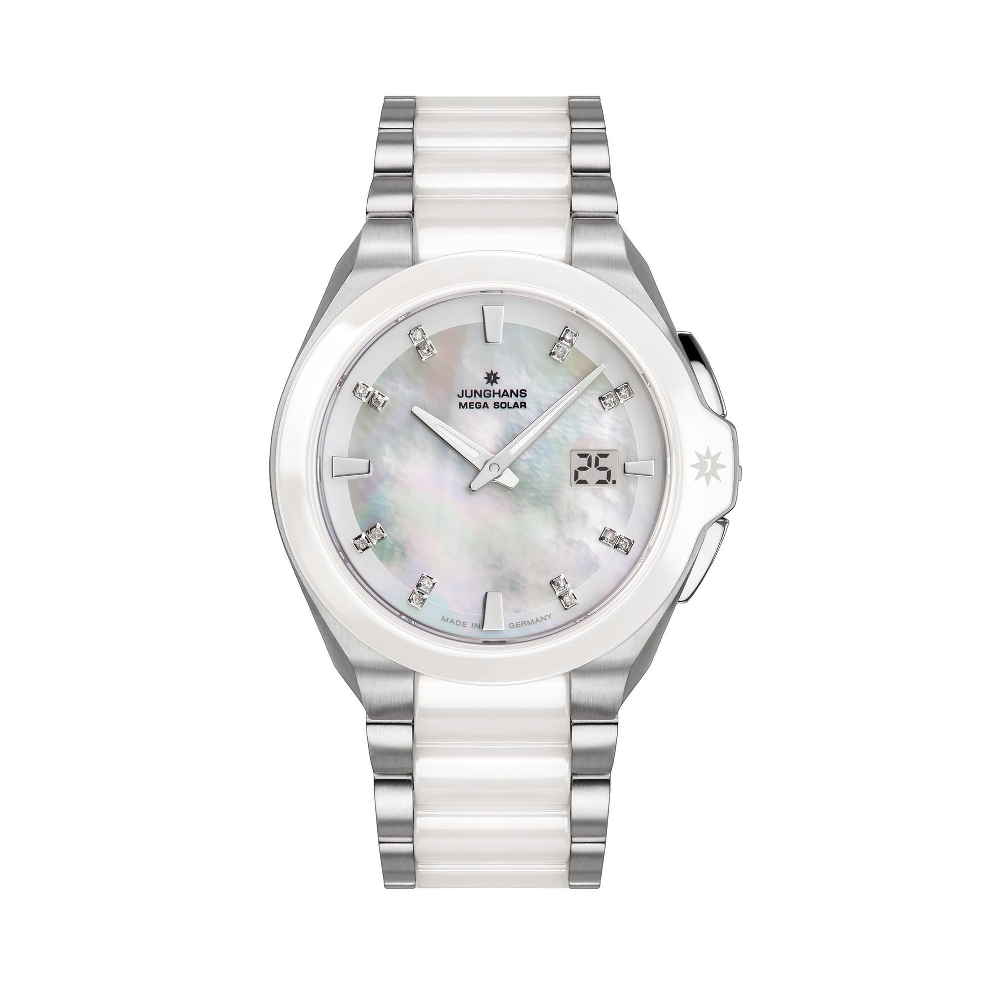 Junghans - Spektrum Damen, Bicolor-Gold • Diamant • Perlmutt von Junghans (015/1501.44)