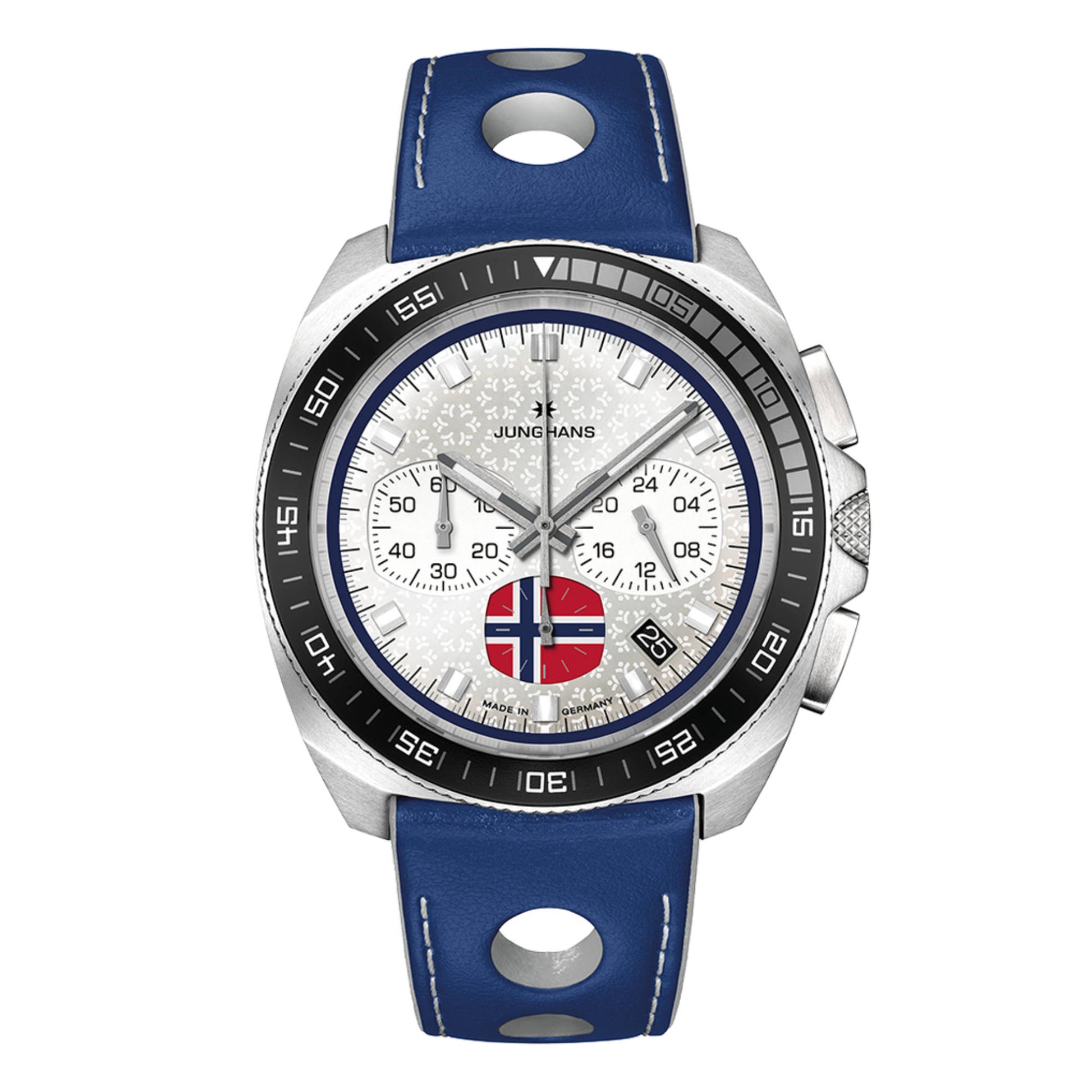 1972 Chronoscope FIS Edition Trondheim, Leder von Junghans (41/4563.00)