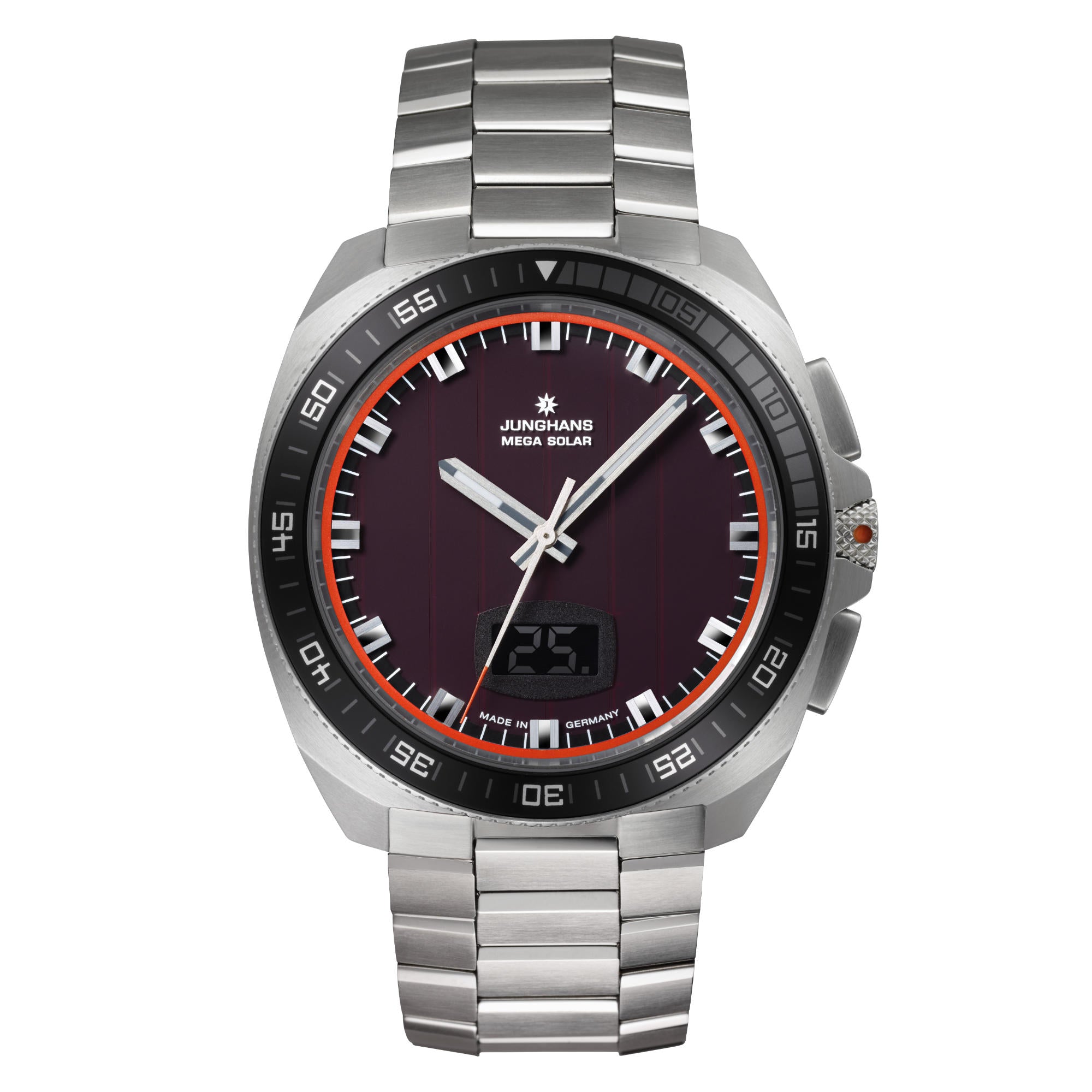 Junghans 1972 Mega Solar - 56/4611.44 (44) aus Edelstahl