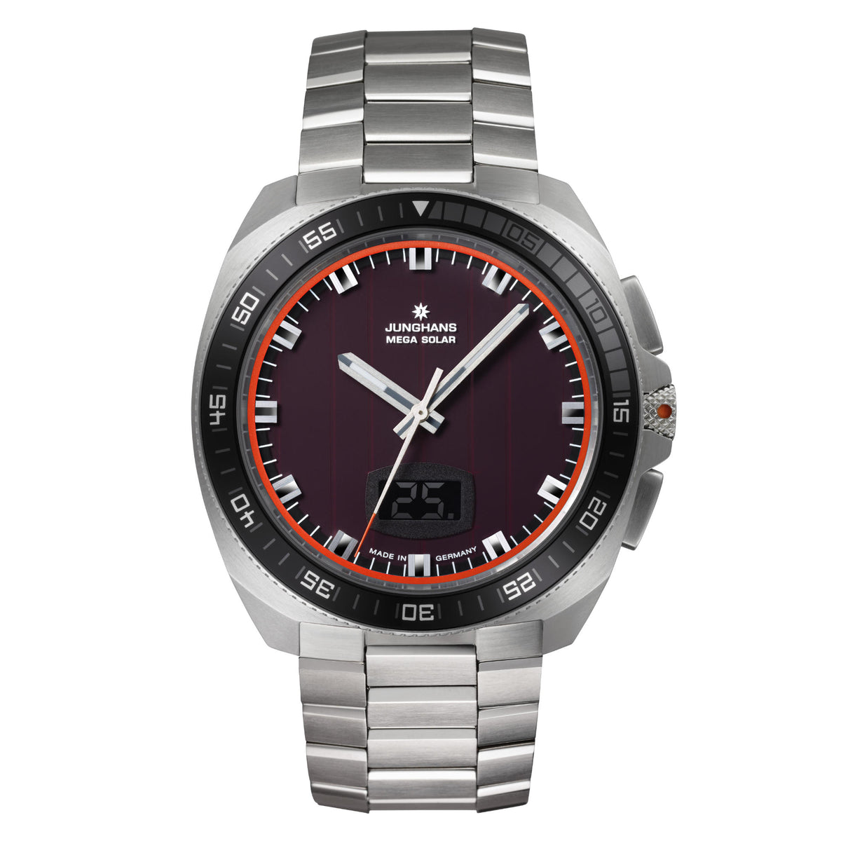 Junghans 1972 Mega Solar - 56/4611.44 (44) aus Edelstahl