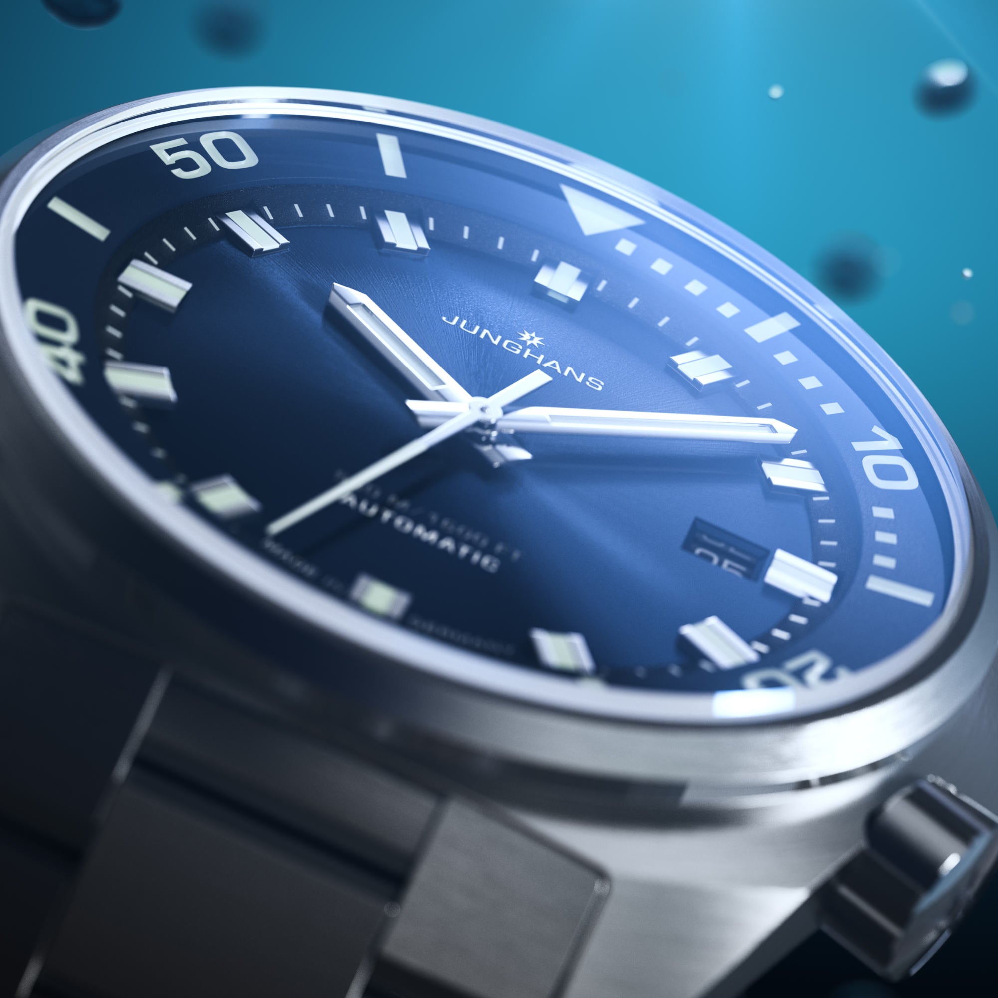 Junghans Aquaris Blue - 27/4660.44 (44) aus Edelstahl