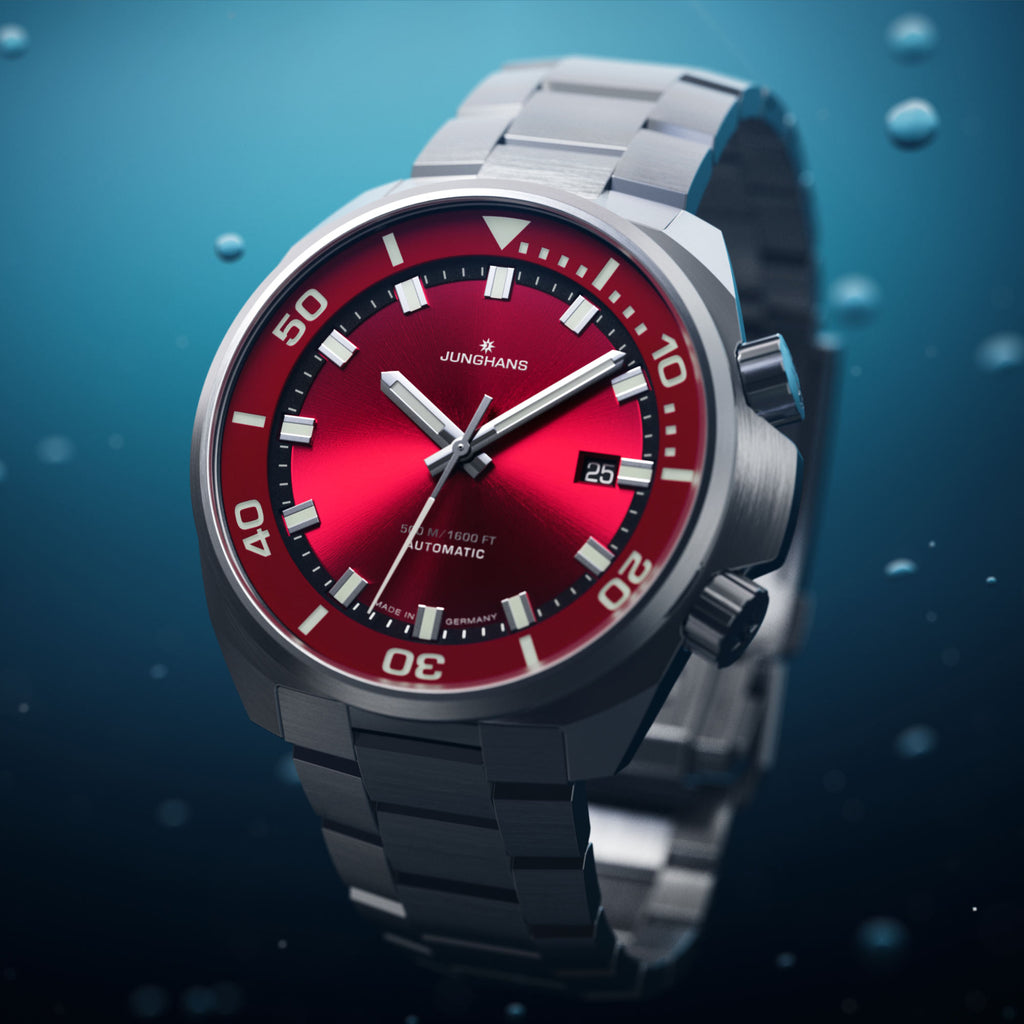 Junghans Aquaris Red - 27/4661.44 (44) aus Edelstahl
