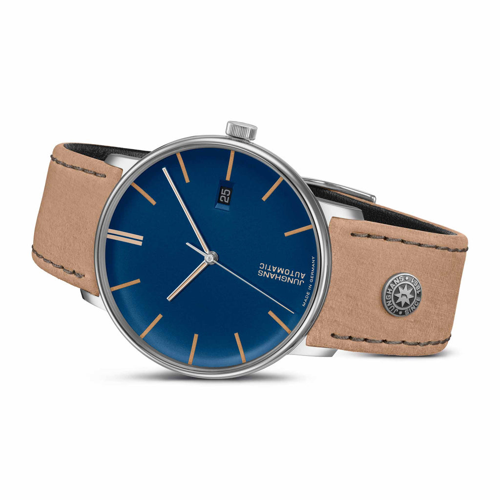 Junghans FORM A - 27/4239.00 (00) aus Leder, Edelstahl