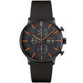 Junghans FORM A Chronoscope - 27/4370.02 (02) aus Leder, Edelstahl
