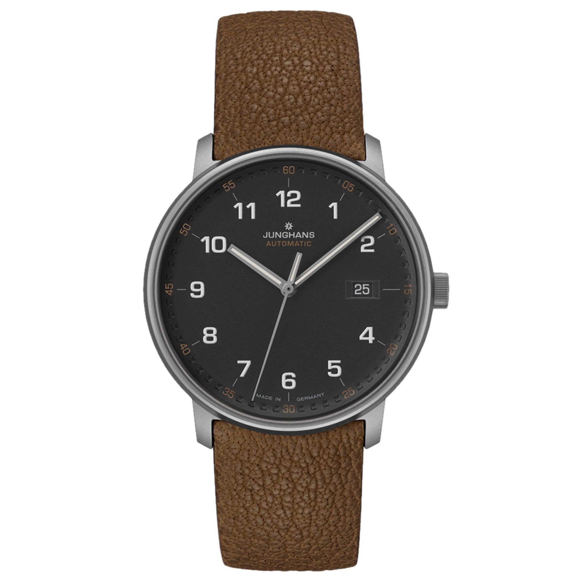 Junghans FORM A Titan - 27/2002.00 (00) aus Titan, Leder
