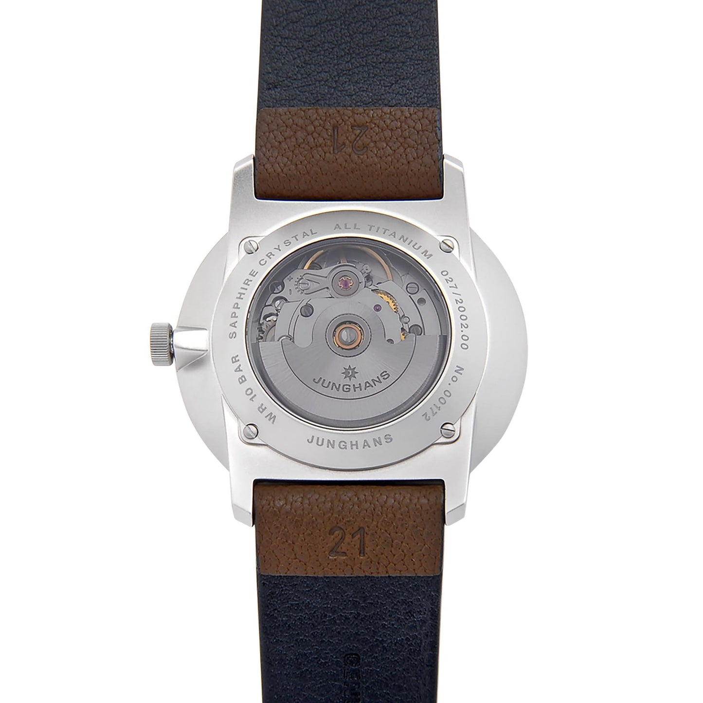 Junghans FORM A Titan - 27/2002.00 (00) aus Titan, Leder