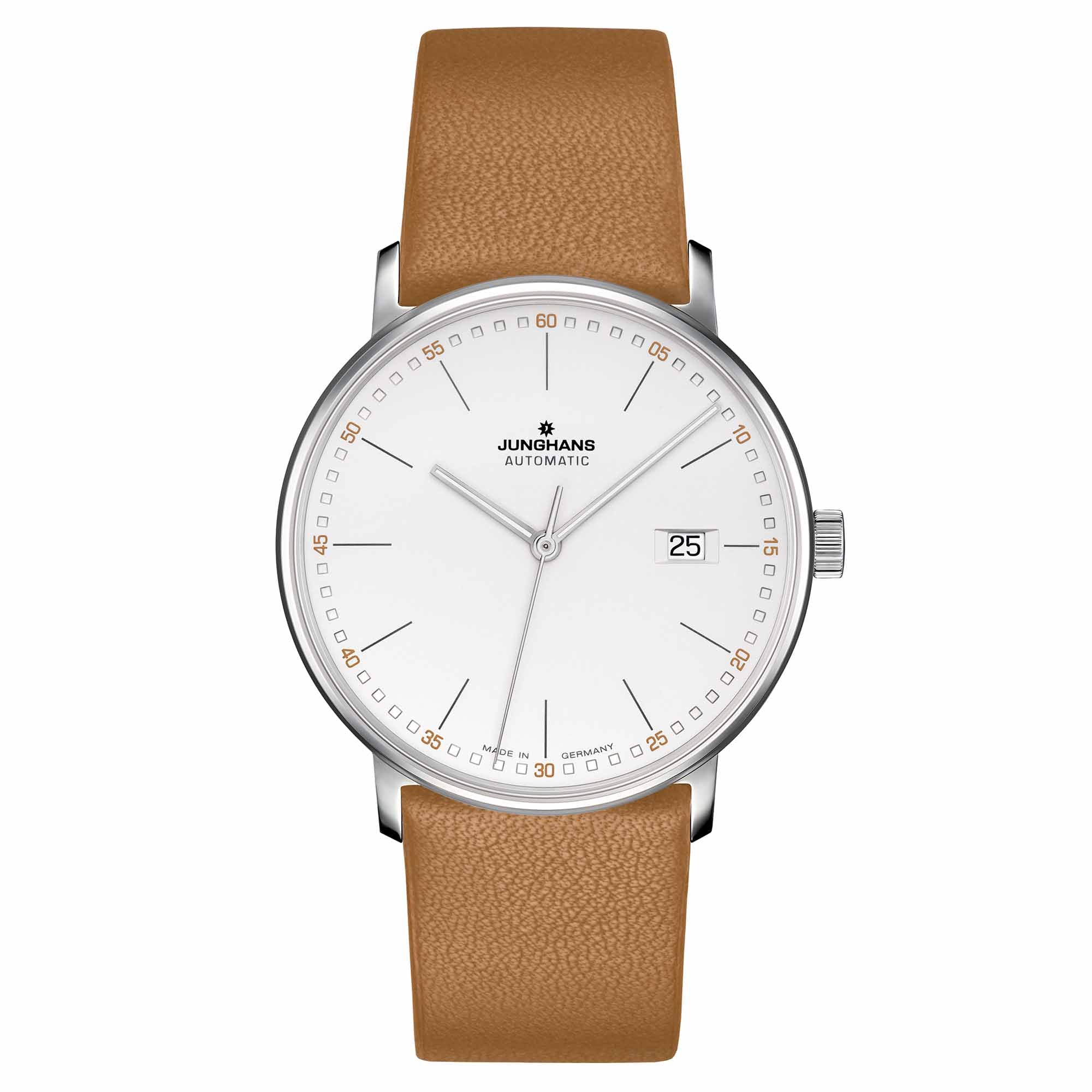 Junghans Junghans - FORM A - 027/4734.00 (00) aus Leder, Edelstahl