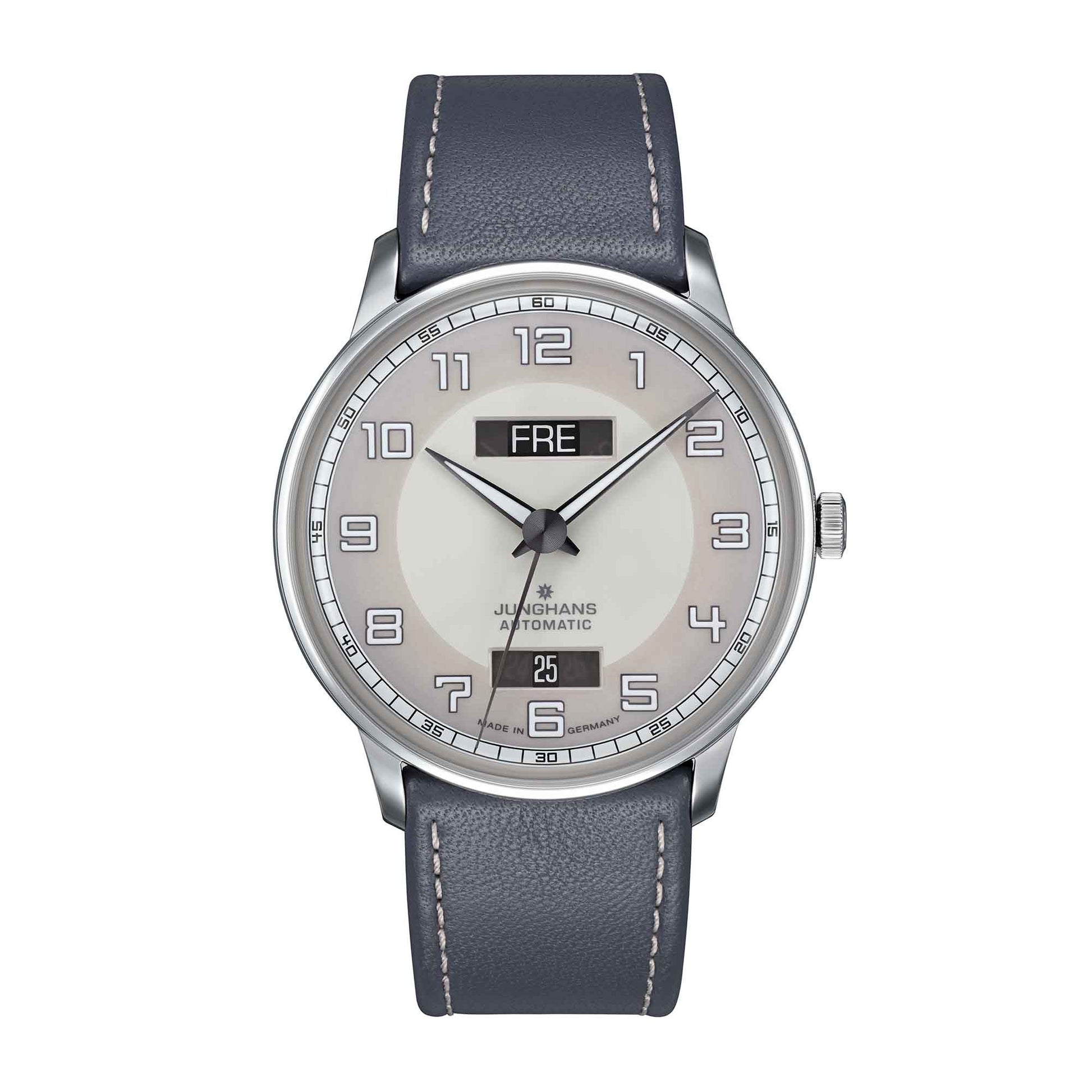 Junghans - Meister Driver Day Date, Leder • Diamant von Junghans (027/4720.00)