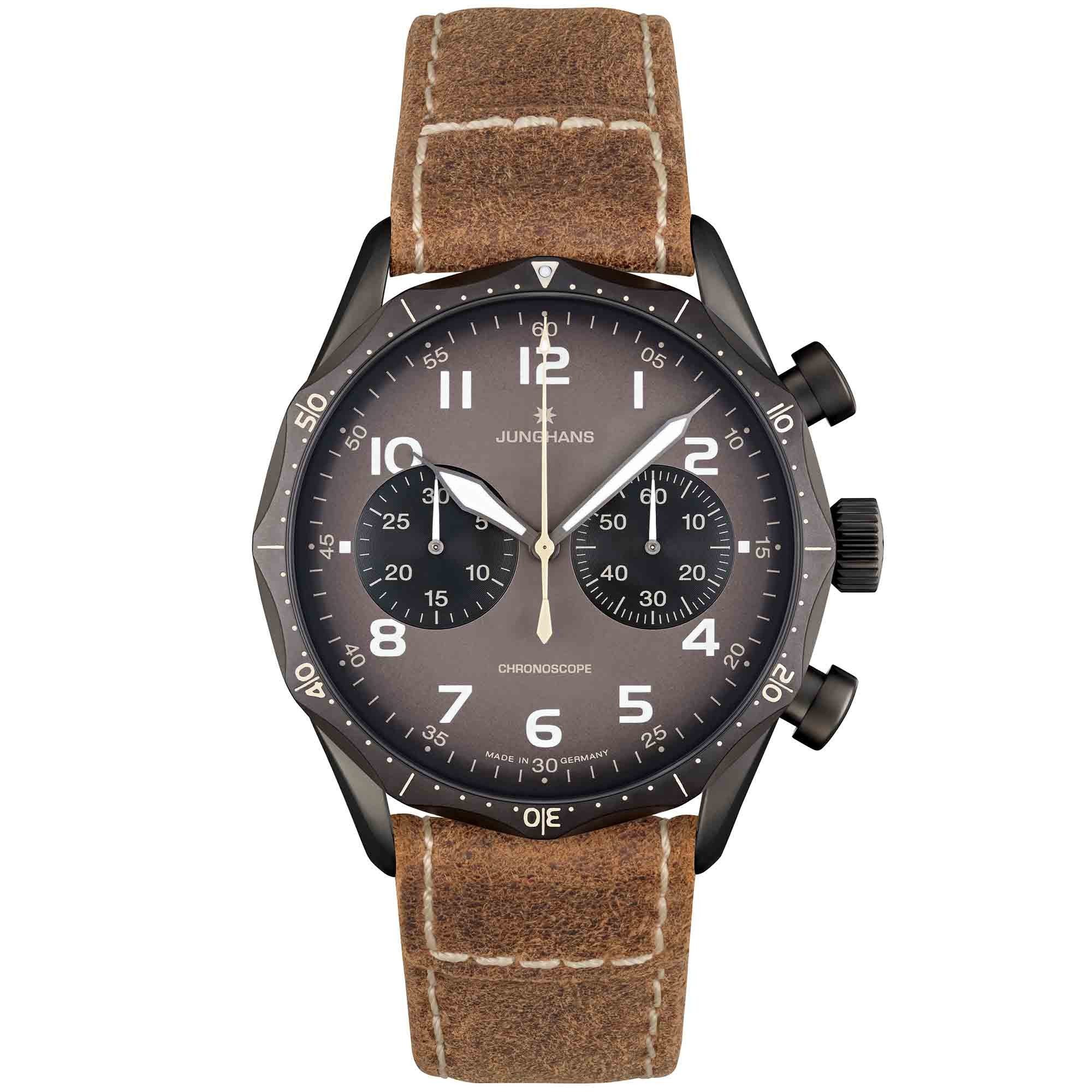 Junghans Junghans - Meister Pilot - 27/3794.00 (00) aus Leder, Edelstahl