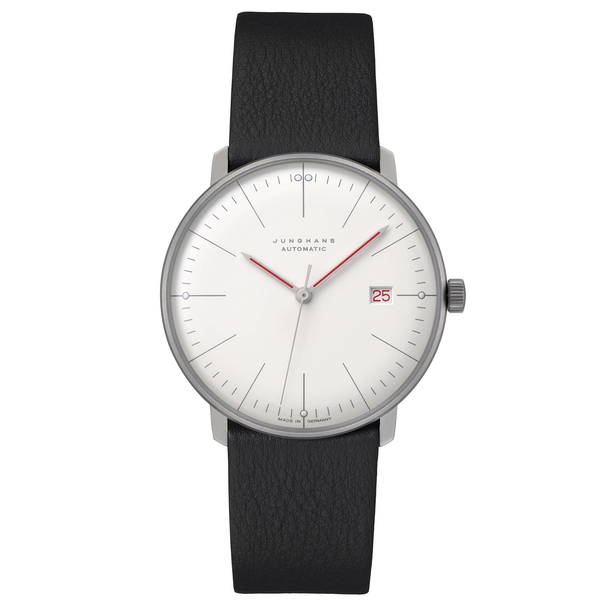 Junghans max bill Automatic Bauhaus - 27/4009.02 (02) aus Leder, Edelstahl